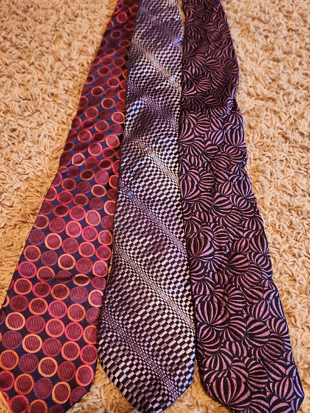 Ted Baker 3 Men's Silk Patterned Tie Trio